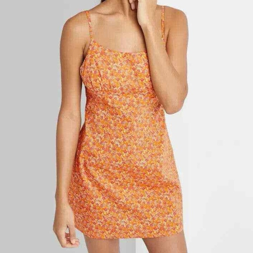 Wild Fable Floral Square Neck Dress